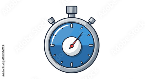 Modern Stopwatch Icon For Measuring Time And Speed In Sports Or Business