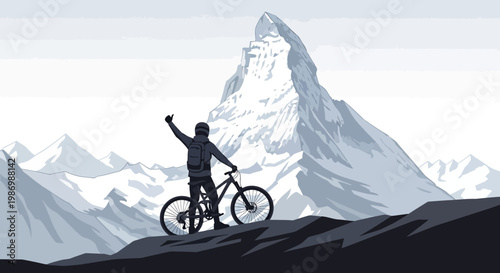 Mountain Biking Triumph Summit Victory Scenic Adventure