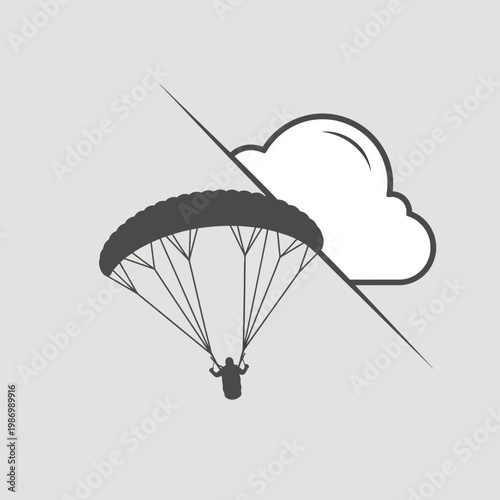 Paragliding Adventure High Above The Clouds