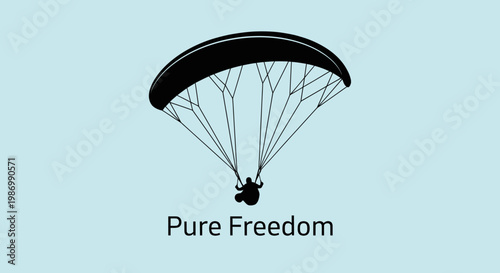 Paragliding Adventure Silhouette Capturing Pure Freedom