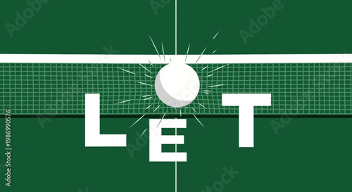 Ping Pong Action Let The Game Begin Dynamic Illustration