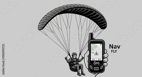 Paragliding Adventure With Advanced GPS Navigation Technology