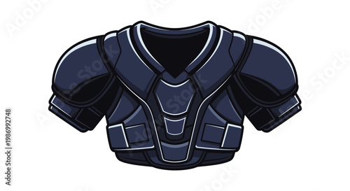 Protective Sports Gear Illustration For Athletes
