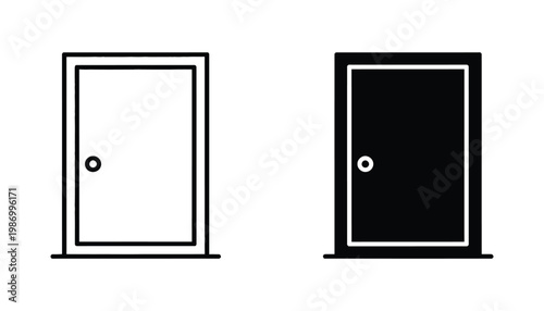 Door Icon Contrast Open Opportunity Choice