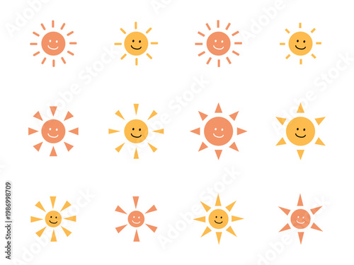太陽アイコンセット