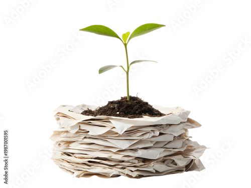 plant growing from soil