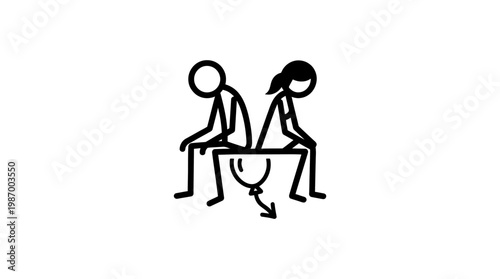 Unhappy Couple Sitting Back-to-Back on Bench