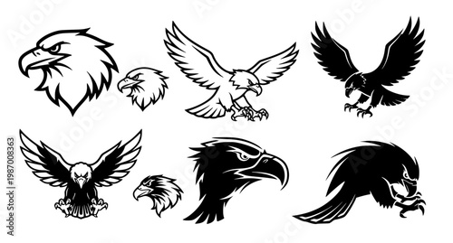 A minimalist vector illustration of a man exercising with dumbbells in a modern gym with a black background