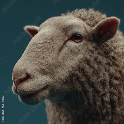 portrait of a sheep