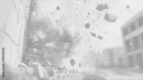 Halftone vector concrete texture overlay with grunge aesthetic for retro design