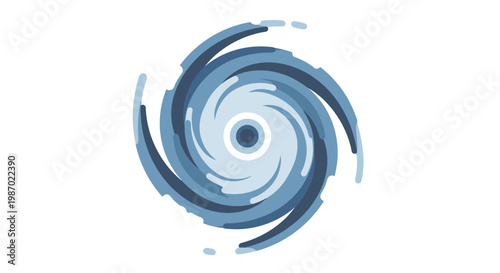 Abstract Hurricane Swirl Icon