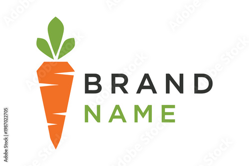 Carrot Logo with Brand Name Placeholder