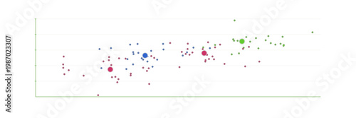 Fotografia NLP sentiment analysis donut with topic intensity heatmap