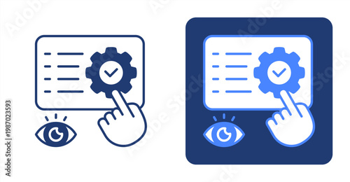 Operational Control icon, with contrast background.