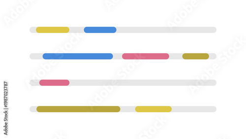 Billede på lærred Employee productivity line chart with target band and anomaly flags