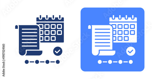 Program Planning icon, with contrast background.