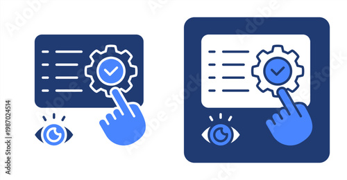 Operational Control icon, with contrast background.