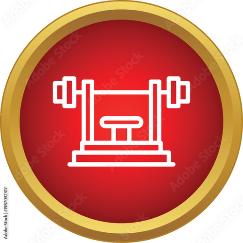 Barbell bench press machine representing fitness and strength training