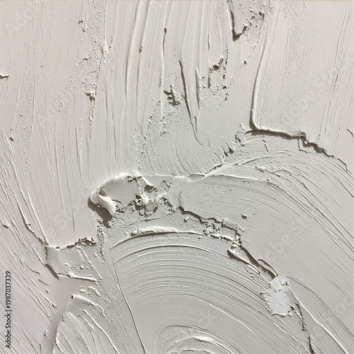 Plaster trowel marks surface, construction process plaster wall texture