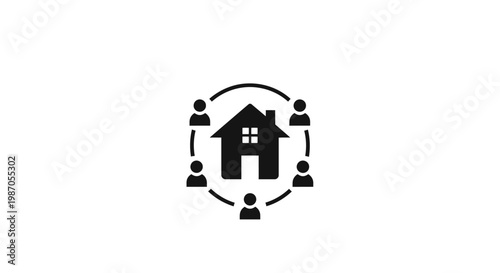Community Family Home Icon.