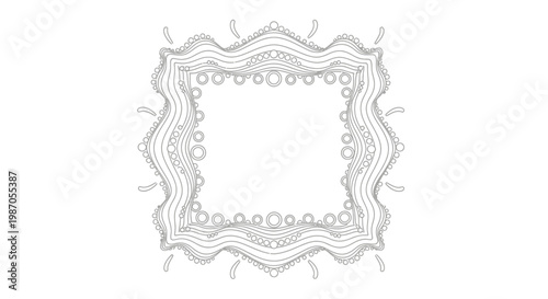 Decorative Border Design Element.