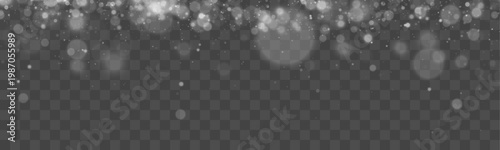 White abstract light particles with smooth blur gradient. Gentle motion creates elegant airy atmosphere. Modern design background texture.