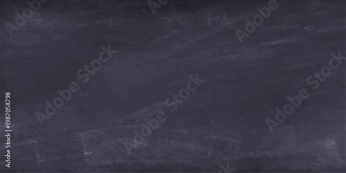 Cuadro en lienzo A dark vintage grunge blackboard texture background with a blank rough chalkboar