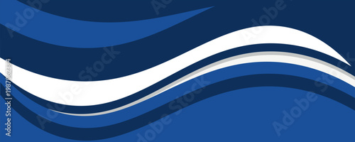 Modern banner background design. Banner template with dynamic wave shapes