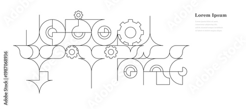 幾何学 抽象 歯車 パターン テクノロジー 背景
