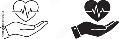 Heavy excavator silhouette set, industrial construction machinery icons, 6 vector digging equipment illustrations for civil engineering projects