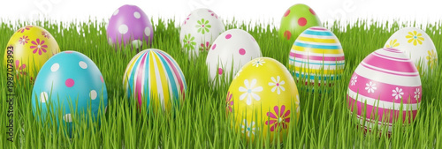 Colorful easter egg cutout Decorated spring egg png Festive holiday egg cutout Striped easter egg png Polka dot egg cutout Floral pattern egg png Bright easter isolated transparent background image