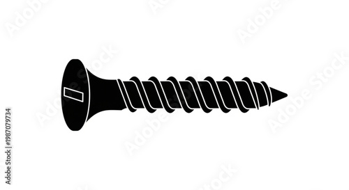 Vector ilustration of screw 