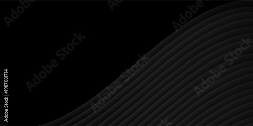 Luxury Black Background with Gold Line and Abstract Shape.eps 10