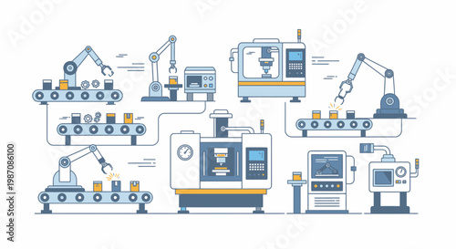 Industrial factory machines and equipment 1.