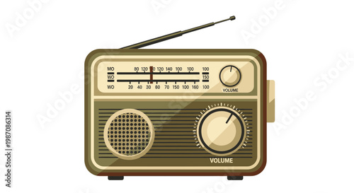 Vintage Old Radio Receiver Device 2.