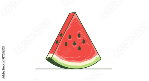 Fresh Watermelon Fruit Slice.