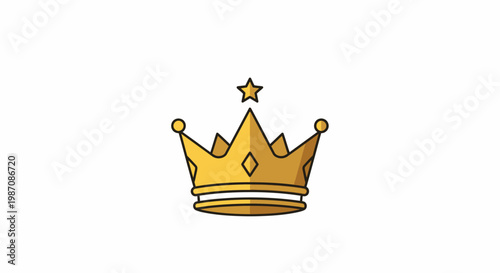 Golden Crown With Star.