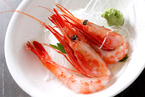 fresh shrimp on a plate
