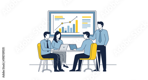 Business people in meeting discussion 1.