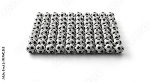 Mini Football Ball Collection Close-Up