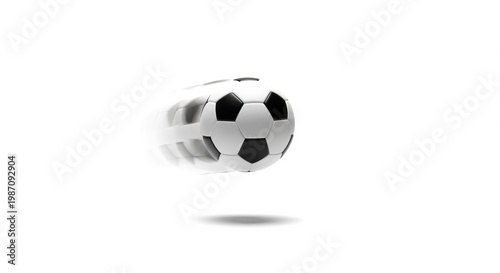 Football Ball Motion Freeze Studio Image