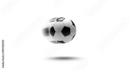 Soccer Ball in Motion Frozen in Air – Action Sports Shot