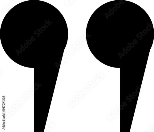 Quotation marks. Black quotes icons set vector. Speech mark symbol. Punctuation marks. Citation sign.