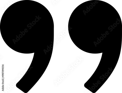 Quotation marks. Black quotes icons set vector. Speech mark symbol. Punctuation marks. Citation sign.