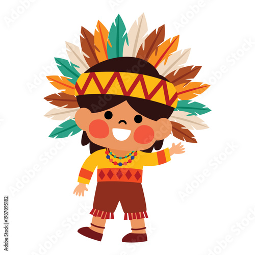 Cartoon Drawing Of Native American