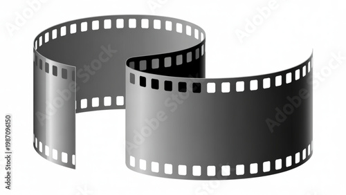 Classic film strip reel symbolizing vintage movie or cinema culture