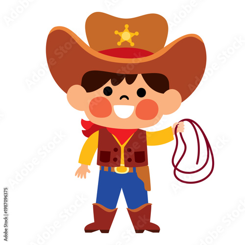 Cartoon Drawing Of A Cowboy