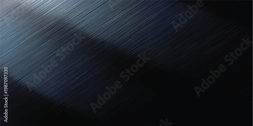 A polished silver stainless steel plate features a dark brushed metal texture with a shiny metallic pattern, creating a sleek gray aluminum surface design for a modern backdrop wallpaper