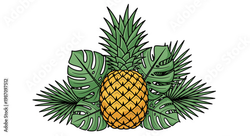 Pineapple Fruit Tropical Yellow Sweet 1.