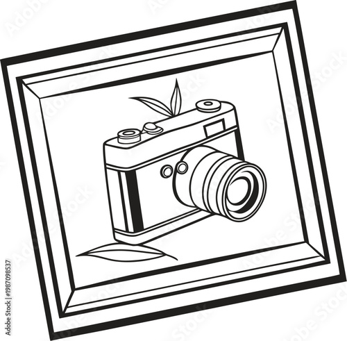 photo camera and photo frame